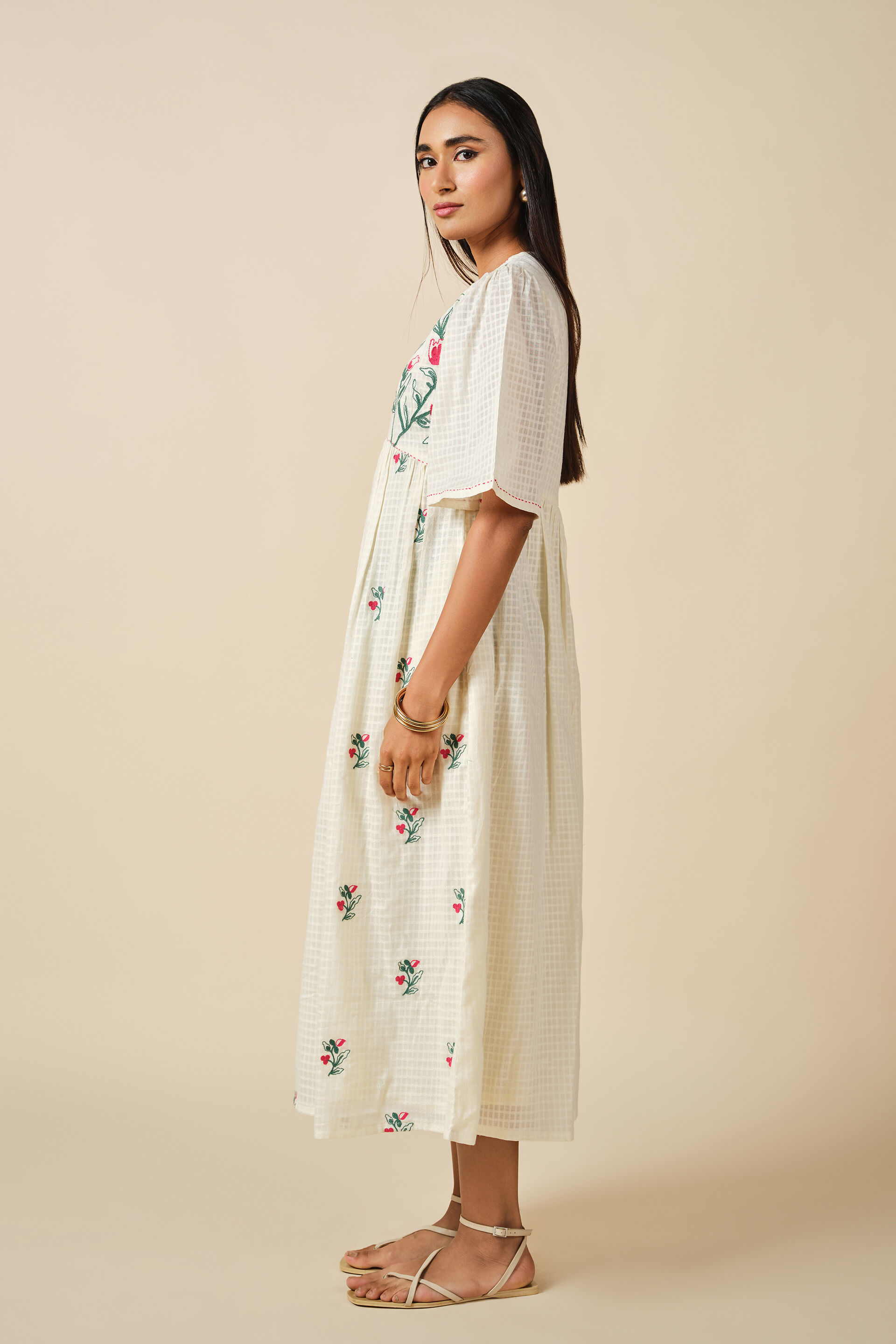 Gulrez Dress, Off White, image 5